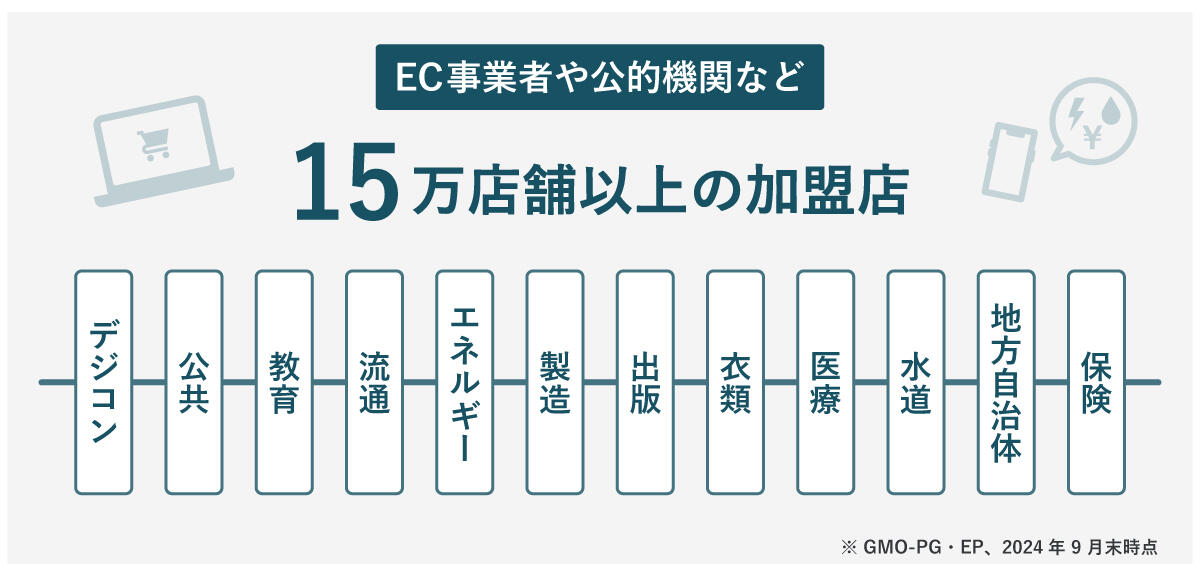 PGマルチペイメントサービスはどのような事業者に利用されているか